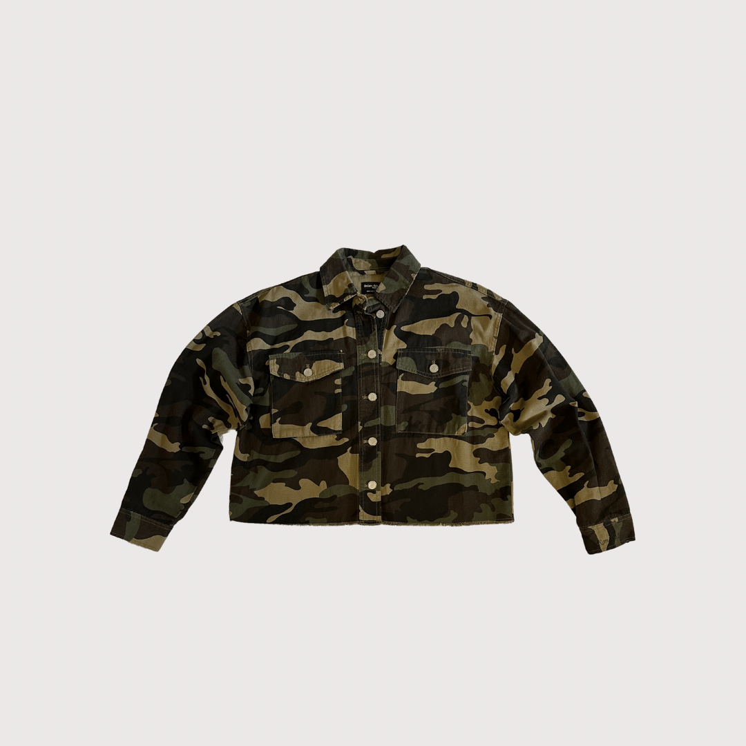 Camo Fringe Jacket