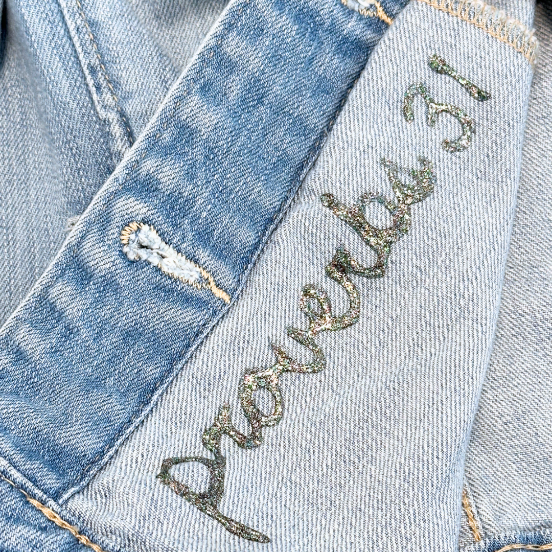 Proverbs 31 Denim Jacket